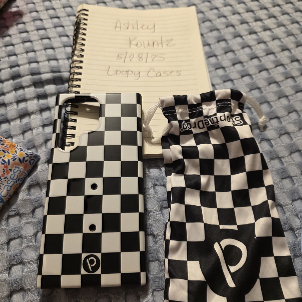 Black and White Checkered Phone Case